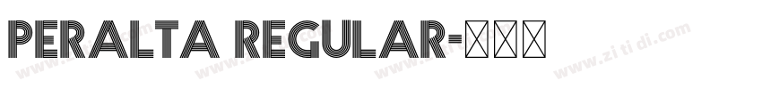 Peralta Regular字体转换 Peralta Regular字体转换